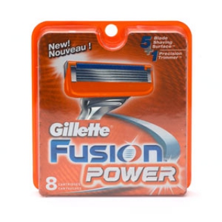 Gillette Fusion Power Refill Cartridges 1 Pack 8 Cartridges packaging