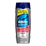 Gillette All Over Clean Hair + Body Wash 16 oz (473 ml) 3 Bottles packaging