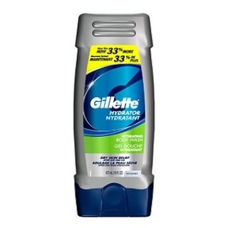 Gillette Hydrator Hydrating Body Wash, Dry Skin Relief  16 oz (473 ml) 3 Bottles packaging