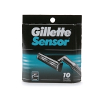 Gillette Sensor Refill Cartridges 1 Pack 10 Cartridges packaging