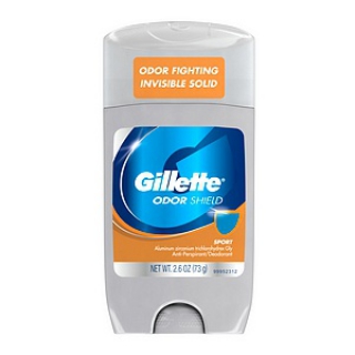 Gillette Odor Shield Antiperspirant & Deodorant, Sport 2.6 oz 10 Tubes packaging