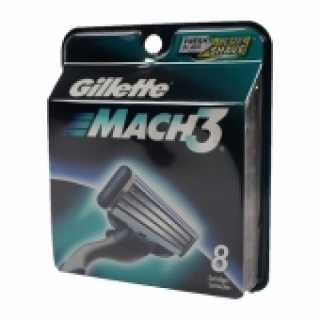 Gillette Mach3 Refill Cartridges 1 Pack 8 Cartridges packaging