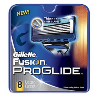 Gillette Fusion Proglide Refill Cartridges 1 Pack 8 Cartridges packaging